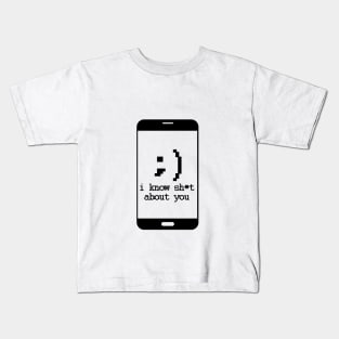 Phone Blackmail (black) Kids T-Shirt